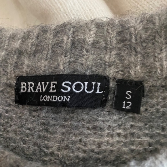 Brave Soul oversized size S alpaca Mix sweater - Picture 9 of 10